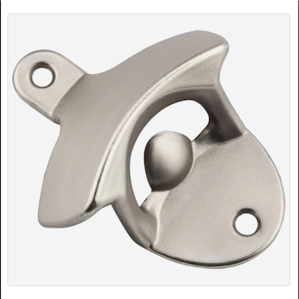 Gatehouse Satin Nickel Manual Wall-mount Bottle Opener